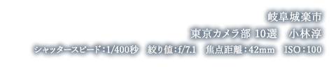 東京カメラ部10選 小林淳 岐阜城楽市